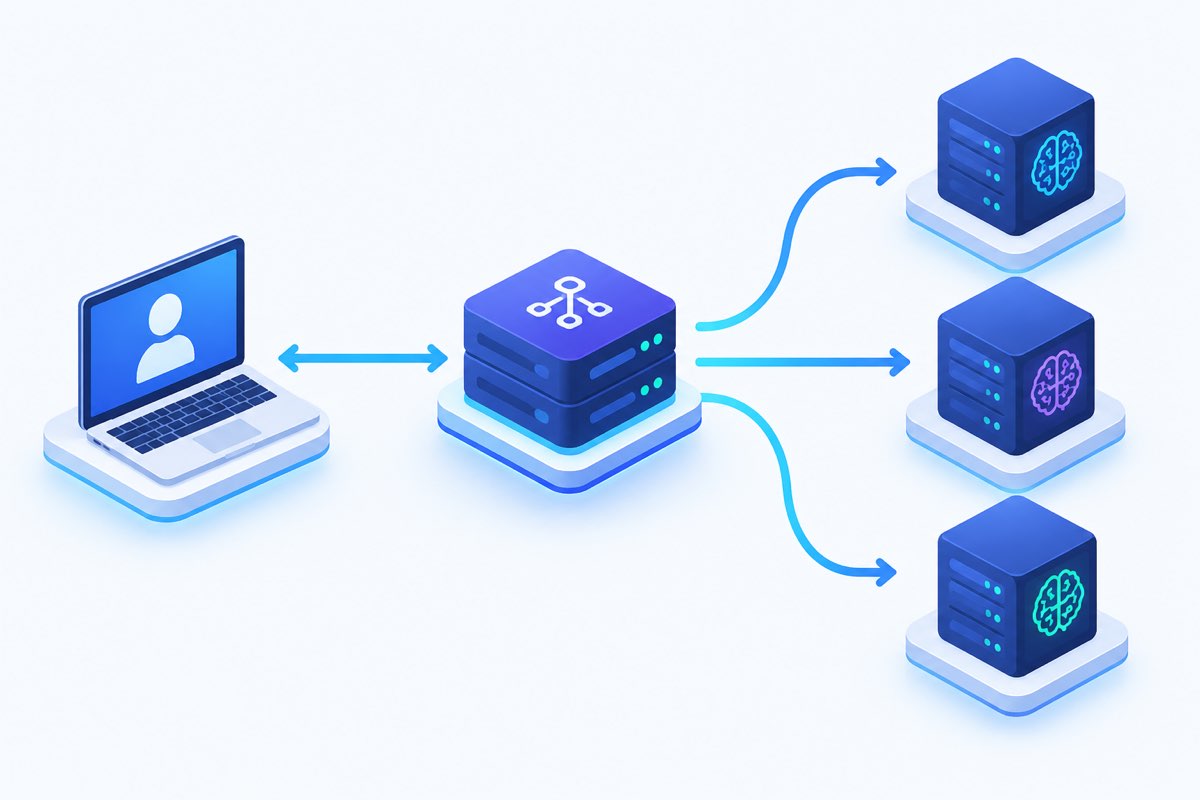国内大模型 API 代理通道示意